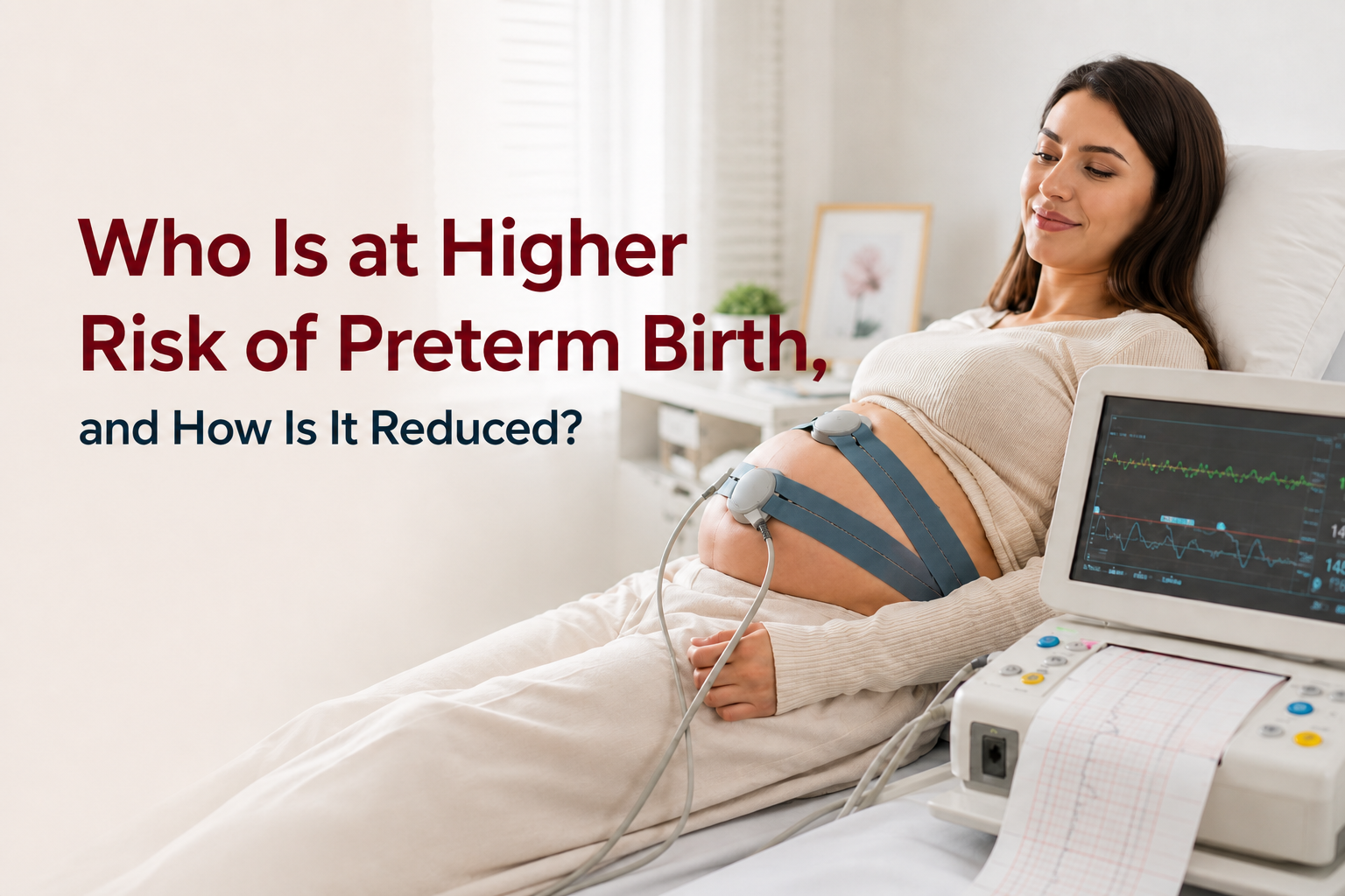 Who is at higher risk of preterm birth, and how is it reduced?